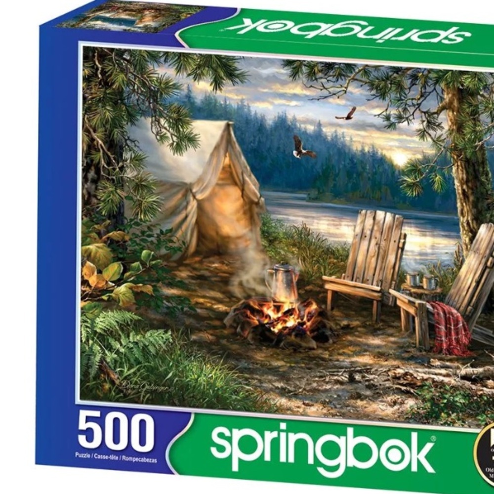 Springbok jigsaw puzzle. Evening at the Lake 500 piece